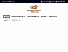 Tablet Screenshot of coppercanyonrealty.com